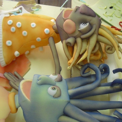 Marionetas em Esponja